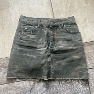 Topshop Camo Skirt